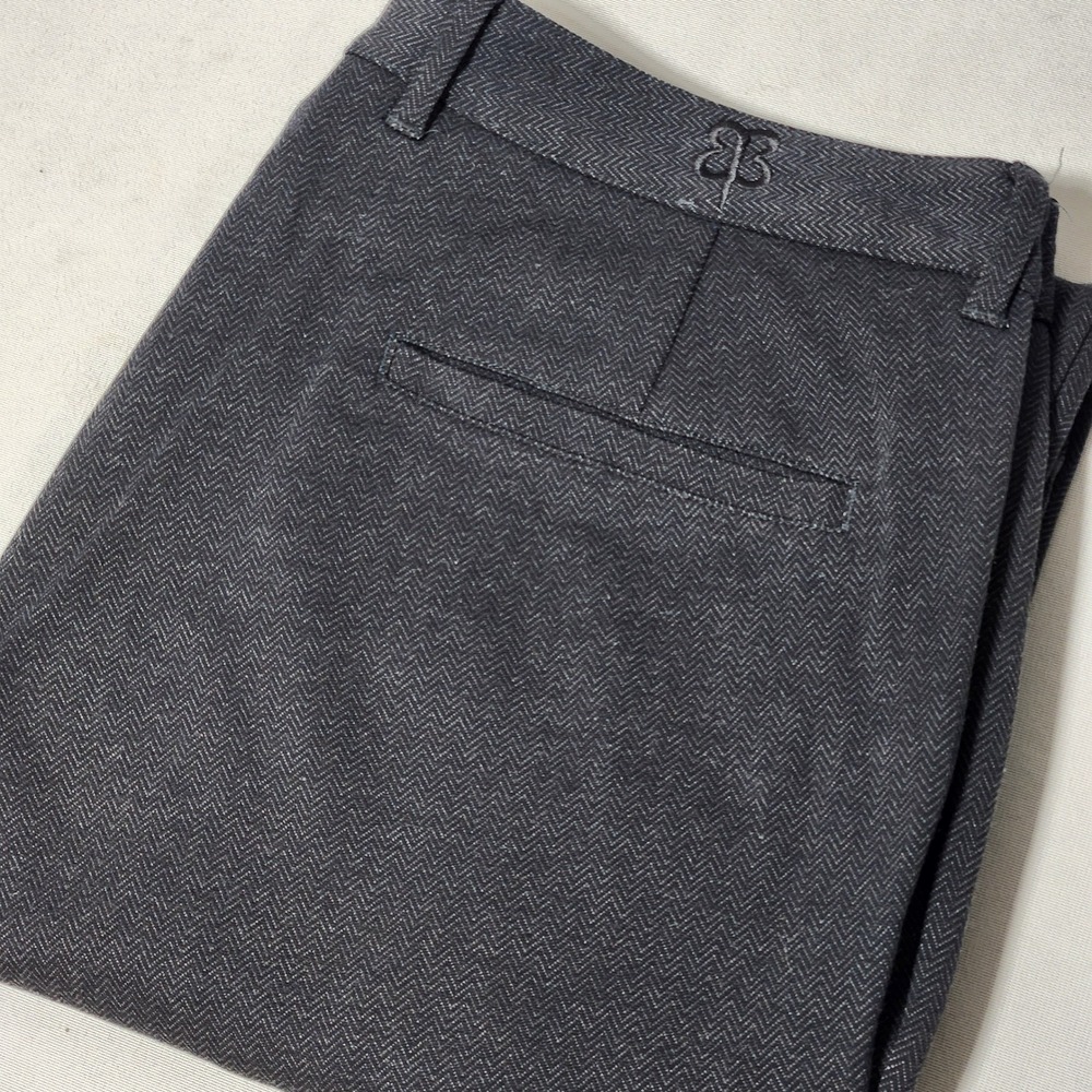 Betabrand Dress Pants 34x34 Charcoal Grey Herringbone Straight‎ Leg Mens